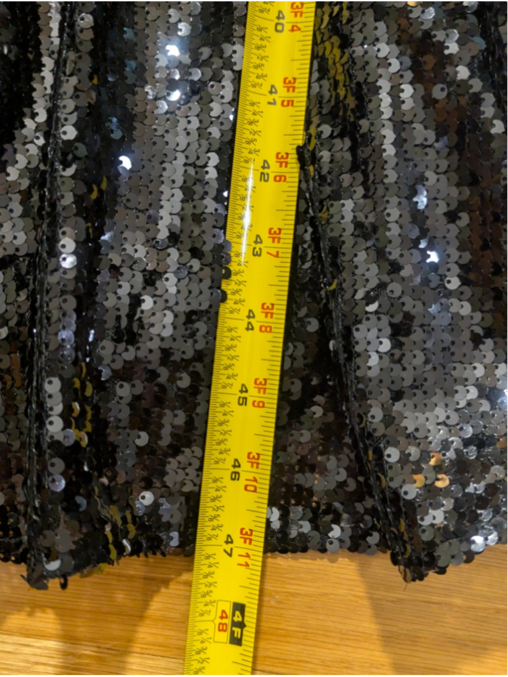 Jay Godfrey Black Sequin V-Neck Midi Dress Size 4 - Picture 10 of 10